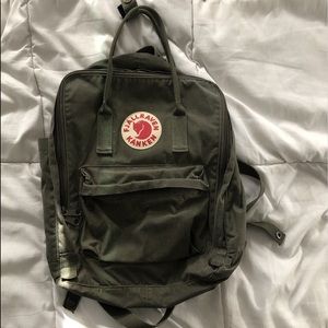Fjallraven kanken olive green backpack